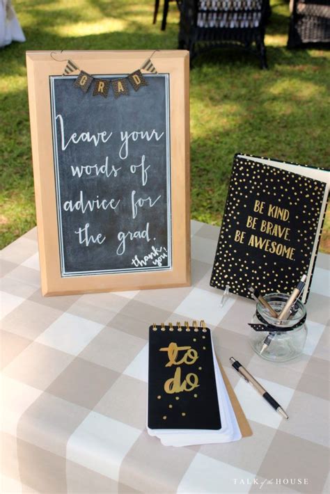 personalized graduation guest book|clever graduation guest book ideas.